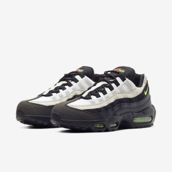 Nike Air Max 95 Essential - Férfi Utcai Cipő - Fekete/Platina/Piros/Zöld